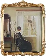 Kangce Vintage Picure Frames 8x10 Antique Victorian Gold Bronze Picture Frames for Tabletop and Wall Mount Ornate Retro Home Decor Gallery Wall Art(8x10 inch)