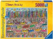 5000pc Ravensburger James Rizzi Family/Teens Jigsaw Puzzle Game 153x101cm