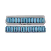 French Macaron Gift Box, Blueberry, 24-Pack
