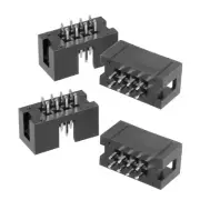 20Pcs 2.54mm Pitch 2x4-Pin 2 Row Straight Box Header Connector PCB Board Socket