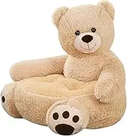 WUISOLQP Modern and Cute Kids Sofa Seat Lovely Teddy Bear Plush Stuffed Chair Versatile Polyester Chair Plush Stuffed Seat, Teddy Bear