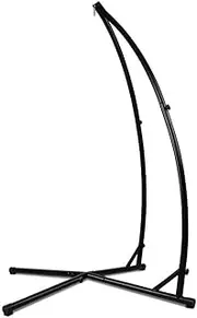 Gardeon Hammock Chair Stand Steel Frame Outdoor Furniture Heavy Duty Black