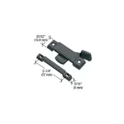 CRL Black Window Sash Lock with 2-1/4" Screw Holes F2532