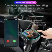 Bluetooth 5.0 FM Transmitter,Car Kit,Stereo Receiver,MP3 Player,USB Charger