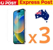 3x TEMPERED GLASS SCREEN PROTECTOR IPHONE 14 13 12 11 XR XS X 8 7 6 PLUS PRO MAX