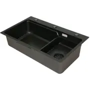Kitchen Sink Basin Stainless Steel Under Top Flush Mount Bowl 750X450MM