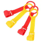 4pcs Toddler Pull Up Rings Infant Walking Helper Hanging Rings Hooks Baby