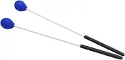 MUELODSIC 1Pair Wool Drumsticks for Percussion Instruments Durable Long Handles for Beginners Professionals Excellent for Music Practice Sessions