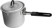 Abbraccia Camping Pot Cooking Pot with Storage Bag, Ultralight Cookware with Folding Handle and Lid for Outdoor Activities Traveling