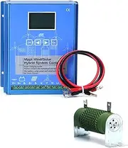 BAOJUHUIKANG 1500W Off Grid with Unloader Hybrid Wind Solar Controller, Wind and Solar Complementary Regulator12v/24V/48V Automatic Controller for Home Boat Street Light ,220V