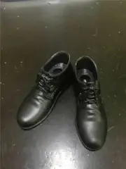 1/6 Black Casual Leather Shoes PVC Model Fit 12in Male Action Figure Doll Body
