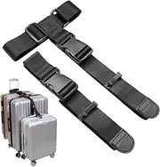 [Vigorport] Luggage Connector Straps,Add a Bag Suitcase Strap Belt, Clip Link,Multi Adjustable 1.5" W Travel Attachment Accessories for Carry on Bag Stacker -2Pack(Extended Size)