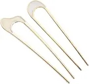 HONMEET 2pcs French Hair Pins u Shaped Chignon Hair Stick for Women Styling Pins for Bun Updo