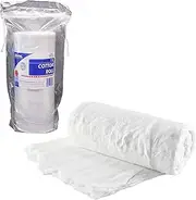 Dukal White Cotton Roll. Roll of Non-sterile Cotton for Wound Care. Soft and Absorbent, 100% Cotton. Re-sealable Drawstring polybag. White, Single use.