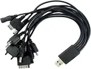 Long-Service Life and High-end 10 in 1 USB Cable Crafted for Lasting Performance Time-Saving PVC Charging Chargers