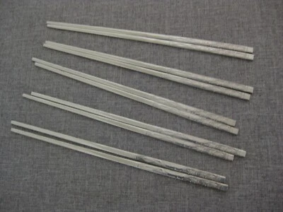New 5 Pair Stainless Steel Chopsticks Chop Sticks Bamboo Design Pattern