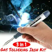 3in1 Gas Blow Torch Soldering Solder Iron Gun Butane Welding Pen Burner Cordless
