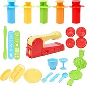 Smart Dough Tools Kit with Extruder Tools and Breakfast Time Set (Kare and Kind Retail Packaging)- Assorted Color (Extruder Tools)