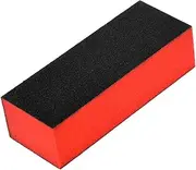 MUSISALY 10Pcs Sided Nail Files Washable Nail Buffers Sanding Blocks Durable Black Red Sponge for Professional Learner Use for Nail Art and Manicure