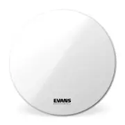 Evans EQ3 Resonant Smooth White Bass Drum Head, No Port, 28 Inch