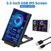 3.5" USB TYPE-C Secondary Screen IPS CPU GPU RAM Monitor Display Freely AIDA64