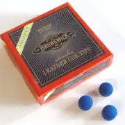 Brunswick Blue Diamond Cue Tips Glue on type (3 x 10mm) Pool Snooker Billiard