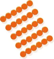 [ZDZBLX] 30 Pack Fridge Magnets - Strong, Heavy Duty, Mini Round Magnets for Refrigerator, Whiteboard, Locker, Kitchen, Office, Classroom (Orange)