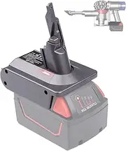 FOHOA for Dyson V7 Battery Adapter for Milwaukee M18-18V Battery Convert to for Dyson V7 SV11 Animal Cordless Stick Vacuum Cleaner Handheld Vacuum Converter(V7, Milwaukee)