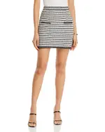 Misook Tweed A Line Mini Skirt
