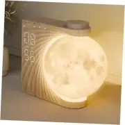 Alarm Clock for Bedrooms, Sunrise Alarm Clock Wake Up Light for Wood Grain