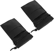 ELAYARD 2pcs Hairdressing Tool Bag Pu Waist Organizer Protective Scissor Slots Ample Storage for Salon Tools for Stylists The Go Professional Design