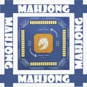 Mahjong Tablecloth with Rules, Instructions on table cloth