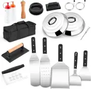18/10 Stainless Steel Griddle Accessories kit, Joyfair 18PCS Flat Top Grill...