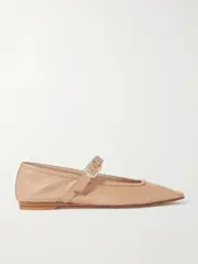 [Le Monde Béryl] Le Monde Béryl - Leather Mary Jane Ballet Flats - Neutral - IT42 IT 42 Neutrals