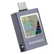 ATORCH HDC-085C USB Type-C Tester LED Display Voltmeter Ammeter DC Current Voltage Meter Power Bank Charging Tester DC 4