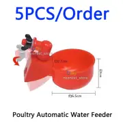 5X Automatic Poultry Drinking Cups Chicken Water Feeder Waterer Cups For Hens