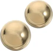 FRCOLOR Handball Exercise Ball 2 Pack Mirror Brass Fitness Hand Balls for Hand Strength Meditation Decorative Sphere