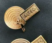 ALTEC CONDUCTOR BADGE EMBLEM LOGO - 24K-Gold plated - New reproduction DIY Repro