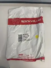 Rockville RCTR103Y 3' 1/4'' TRS to 1/4'' TRS Cable, Yellow, 100% Copper