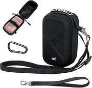 Hard Belt Camera Travel Case with Shoulder Strap Carabiner,Compact Camera Pouch for G7X Mark II Olympus TG-7 TG-6 TG-5 TG-4 Ricoh GR3 GR3X HDF Sony ZV-1 II ZV1 ZV-1F RX100 VII VI VA IV III II & More
