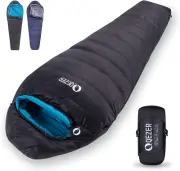 600 FP Ultralight Mummy Sleeping Bag for Adults - 32°F Backpacking Bag Compact