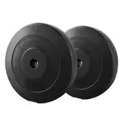 Weight Plate Standard 2X 5kg Barbell Plate Weight Lifting Rubber Fitness Gym