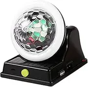 Solar Powered Disco Light, Creative Terrace Colorful Lamp, Solar Charging RGB Atmosphere Ball, Waterproof Outdoor LED Light, 5.51x4.13x5.12in, Ideal for Garden, Wedding, Lawn Decor