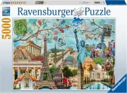 Ravensburger – Big City Collage 5,000 Piece Deluxe Jigsaw Puzzle – Sealed