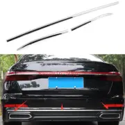 For Audi A6 2020-2022 Silver steel Rear Bumper Strip Protector Cover Trim 3PCS (for: Audi)