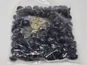 Bulk VTG Zims 15mm Round Black Domed Plastic Safety Eyes Amigurumi Craft Doll