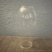 Vintage Glass Oil Lamp Chimney PYREX 6" Tall, 2" One End, 1 3/4" Other End