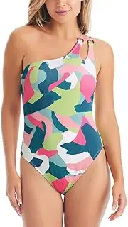 [Jessica Simpson] Women's Standard Shoulder Maillot One-Piece Swimsuit
