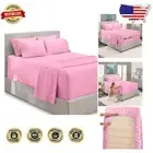 Luxury Lilac King Size Sheet Set - 6 Piece Extra Deep Pocket Bedding Essentials