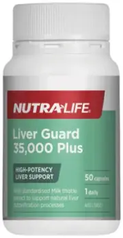 New NUTRA LIFE Liver Guard 35,000 Plus 50 Capsules Liver Support NutraLife
